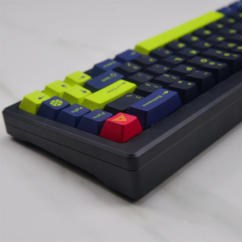 129 Keys GMK Night Runner Keycaps Cherry Profile PBT Dye Sublimation Mechanical Keyboard Keycap For MX Switch With 1.75U 2U Shif